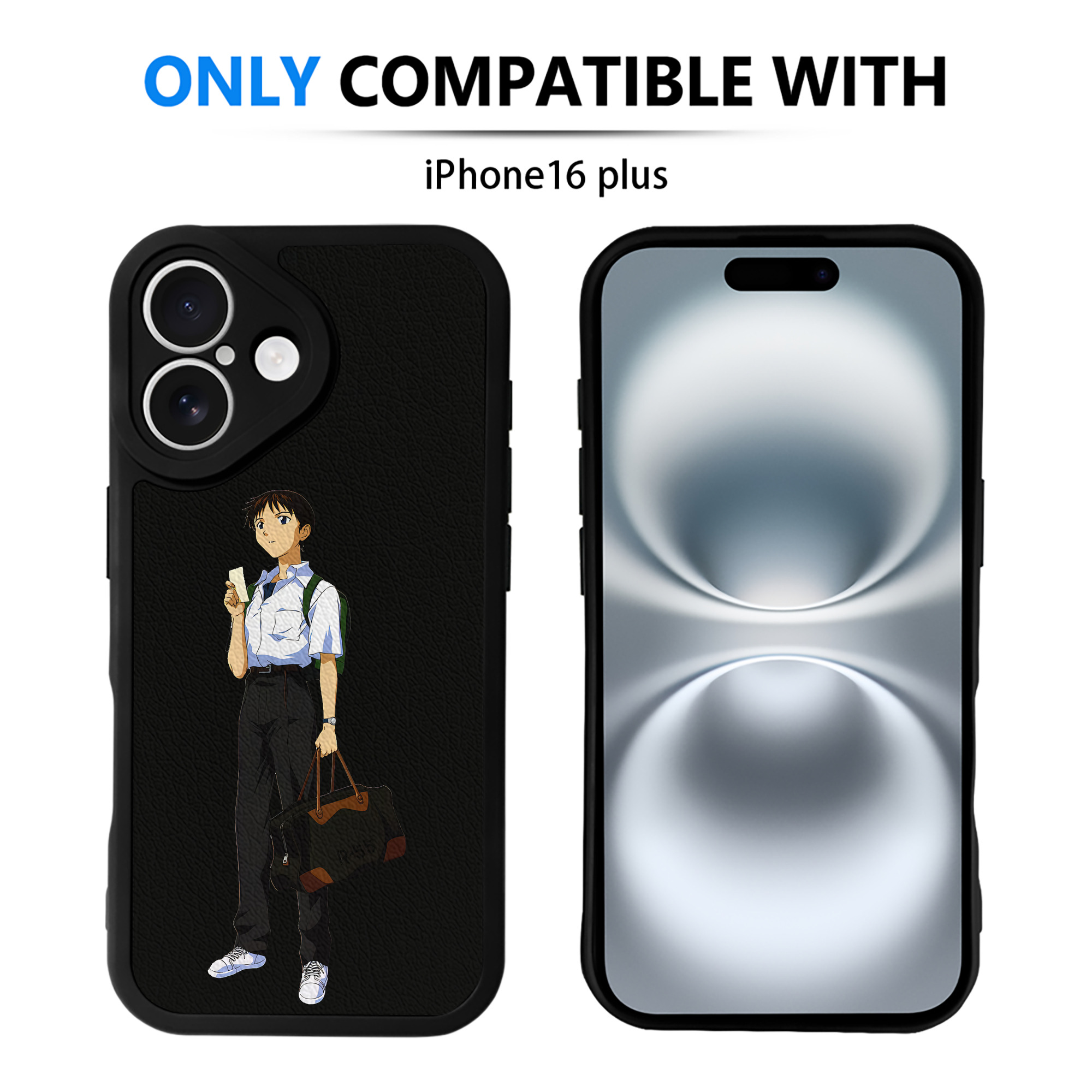 （画像用） EVA 新世紀エヴァンゲリオン 【iPhone 16シリーズ対応】シリコンスマホケース（レザー調） 材質：シリコン